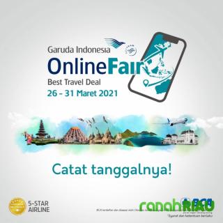Garuda Indonesia Online Travel Fair kembali digelar, ada diskon tiket hingga 85 Persen Lohh....